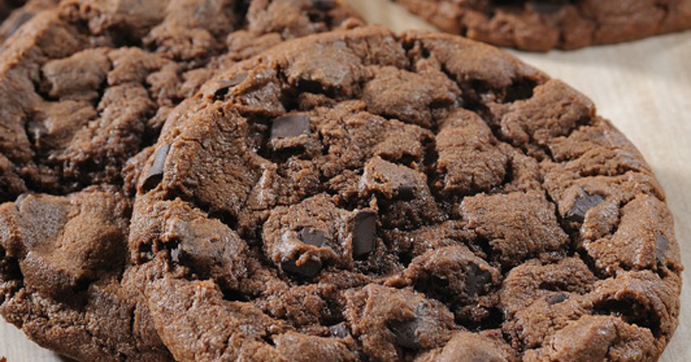 Chocolade cookie met stukjes chocolade 