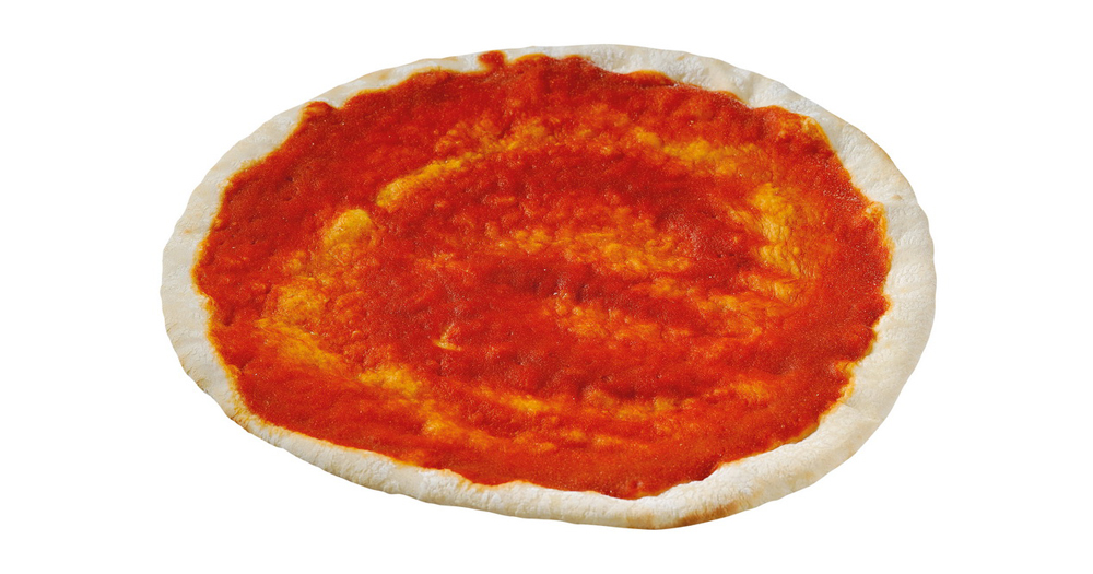 Voorgebakken pizzaplaat met tomaat 