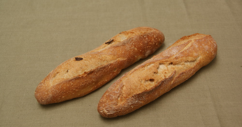 Half stokbrood olijven 