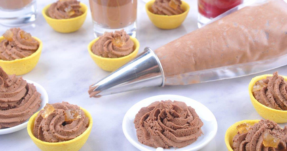 Chocolademousse spuitzak Vegan