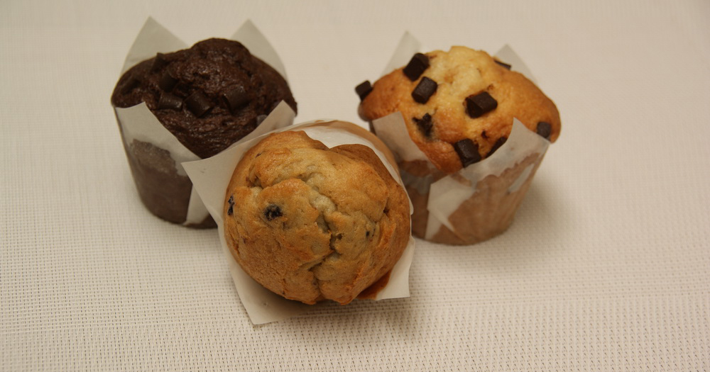 Vanillemuffins met chocoladestukjes 