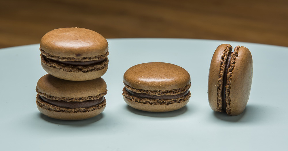 Franse chocolade macarons 