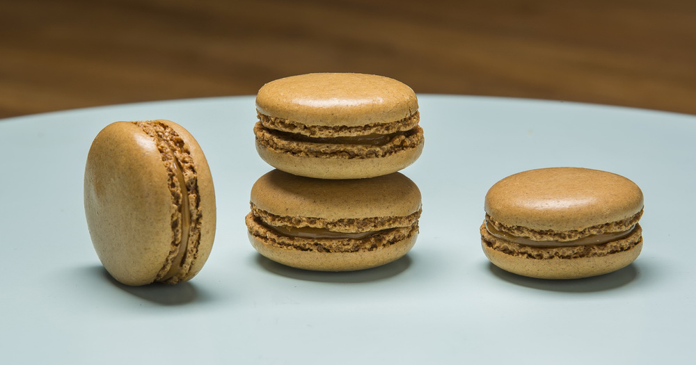 Franse karamel macarons 