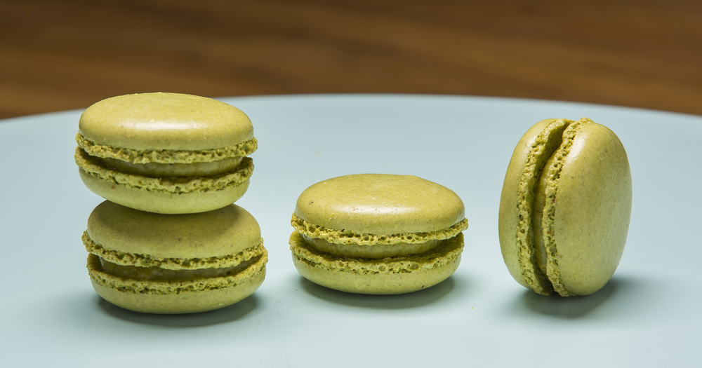 Franse pistache macarons 