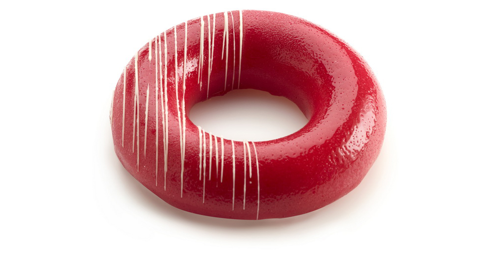 Anneau vanille framboise