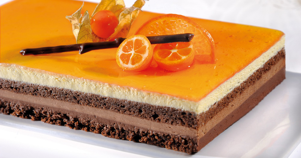 Demi-cadre chocolat orange