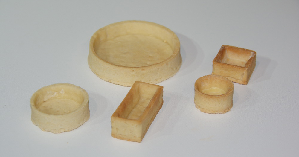 Fonds cuits sucrés au beurre - 3 x 3 cm