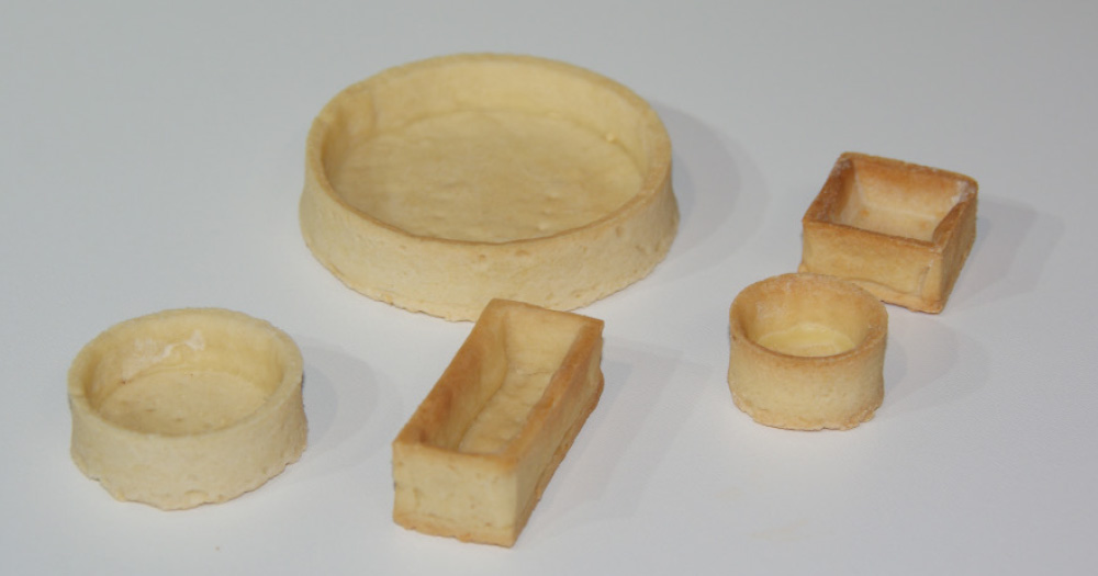 Zoete en gebakken taartbodems  Hoogte 12mm
