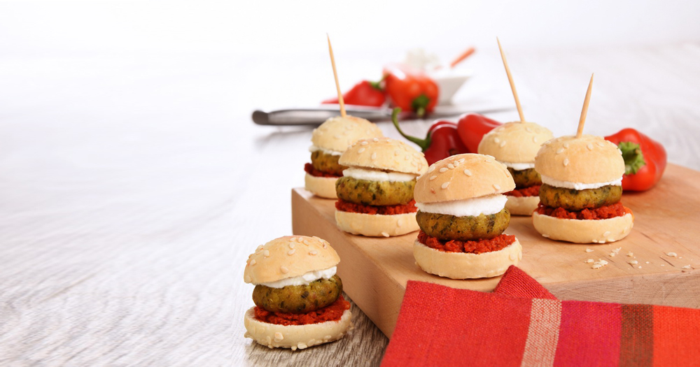 Mini burger veggie 