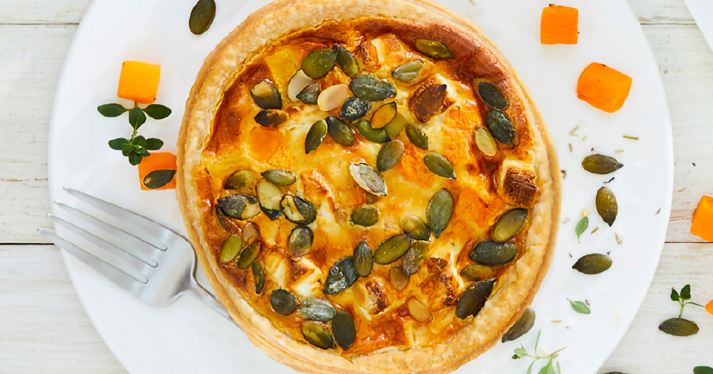 Quiche butternut courge miel