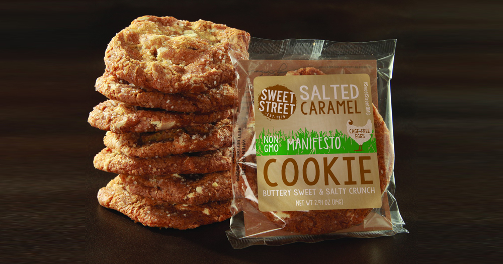 American salted caramel cookie